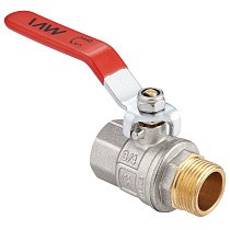 Краны латунные шаровые DN 15-50 PN 40 никелированные рычаг муфта-штуцер MVI BV.512 купить в Воронеже | "Проконсим"