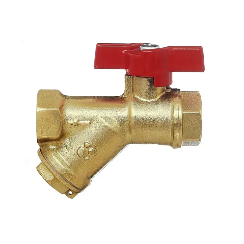 Краны латунные шаровые DN 15-20 PN 25 с фильтром бабочка муфта-муфта БАЗ КФ.А30.1 купить в Воронеже | "Проконсим"