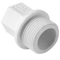 Заглушка резьбовая ПП  1/2'' PN 25 с наружной резьбой белая Pro Aqua PA15508P купить в Воронеже | "Проконсим"