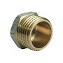 Заглушки латунные DN 15-50 PN 40 никелированные штуцерные купить в Воронеже | "Проконсим"