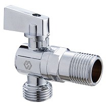 Краны латунные шаровые угловые MVI BV.463 DN 15-15 PN 10 штуцер бабочка купить в Воронеже | "Проконсим"