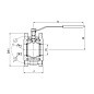 Кран стальной шаровой разборный BREEZE 11с42п, DN 100 PN 16, 125мм, стандартнопроходной, фланцевый с ручкой купить в Воронеже | "Проконсим"