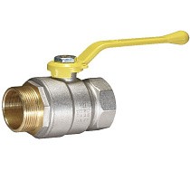Краны латунные шаровые газовые DN 15-50 PN40 никелированные рычаг муфта-штуцер Temper серия 83 ГОСТ Р 59553 купить в Воронеже | "Проконсим"