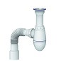 Сифон для умывальника Unicorn А120, 40х50 гибкий отвод, 1 1/2'' х40 чаша из нержавеющей стали  купить в Воронеже | "Проконсим"