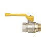 Краны латунные шаровые газовые 11Б27п DN 15-40 PN 40 никелированные рычаг муфта-штуцер БАЗ А11.0.Н купить в Воронеже | "Проконсим"