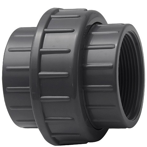 Муфта разборная НПВХ DN 20-1/2" PN 16 клеевая с внутренней резьбой черная Aquaviva BOG20120 купить в Воронеже | "Проконсим"