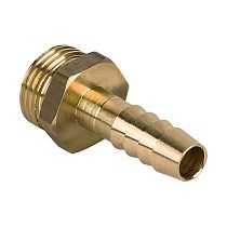 Штуцер латунный DN 15 PN 40 НР1/2'' с ершом под шланг d14мм прямой купить в Воронеже | "Проконсим"