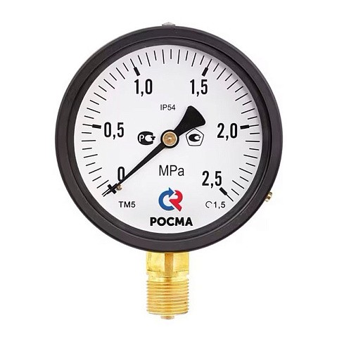 Манометр общетехнический Росма ТМ-510Р.00, до 0,1МПа M20x1,5, 100мм, радиальное присоединение, класс точности 1.5, IP54 купить в Воронеже | "Проконсим" Манометр общетехнический Росма ТМ-510Р.00, до 0,1МПа M20x1,5, 100мм, радиальное присоединение, класс точности 1.5, IP54 купить в Воронеже | "Проконсим"