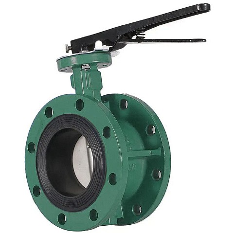 Затворы чугунные дисковые DN 50-150 PN 16 фланцевые с диском из нержавеющей стали рычаг GALA Тип.2123-G купить в Воронеже | "Проконсим"