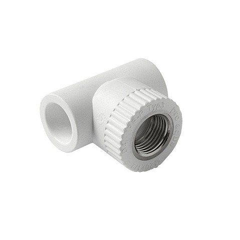 Тройник установочный ПП 20-1/2'' PN 25 с внутренней резьбой белый Pro Aqua PA13912 купить в Воронеже | "Проконсим"