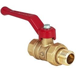  Латунный шаровой кран Ду20 Ру40 Valfex VF.223.LR1.034.DP 11Б27фт1М американка, проход , рычаг. (111401014) со склада Проконсим в Воронеже