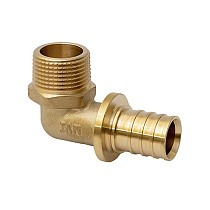 Угольники латунные для PEX-PEX труб DN 16-32 PN 16 под надвижную гильзу MVI SF.432 купить в Воронеже | "Проконсим"