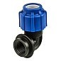Угольник (отвод) компрессионный PN 16 для ПЭ DN 20-1/2'' обжимное-муфта купить в Воронеже | "Проконсим"