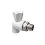 Кран шаровой для радиатора ПП 20-1/2'' PN 25 угловой с американкой белый VALFEX  купить в Воронеже | "Проконсим"